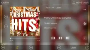 christmas music on control panel